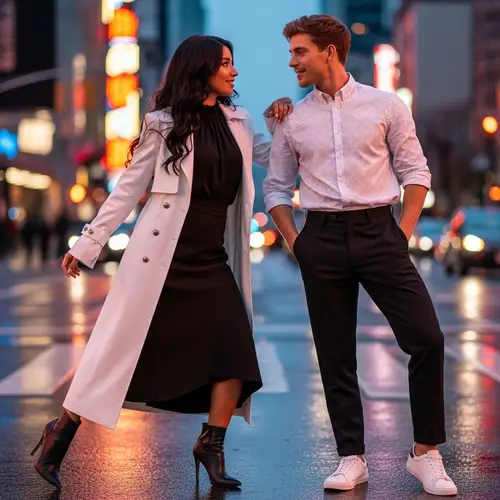 Disney Pixar-Inspired Hispanic Woman & White Man Characters