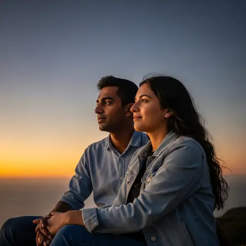 Romantic Sunset View with Raghav and Appi