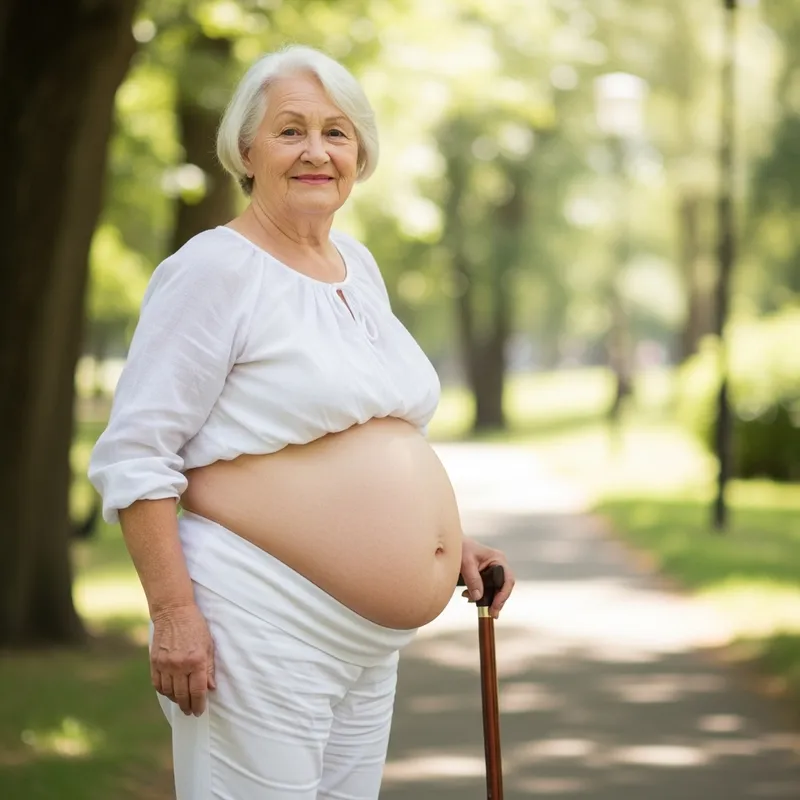 Grandmother's Big 170 cm Waist | White Trousers Grandmother's Big 170 cm Waist | White Trousers