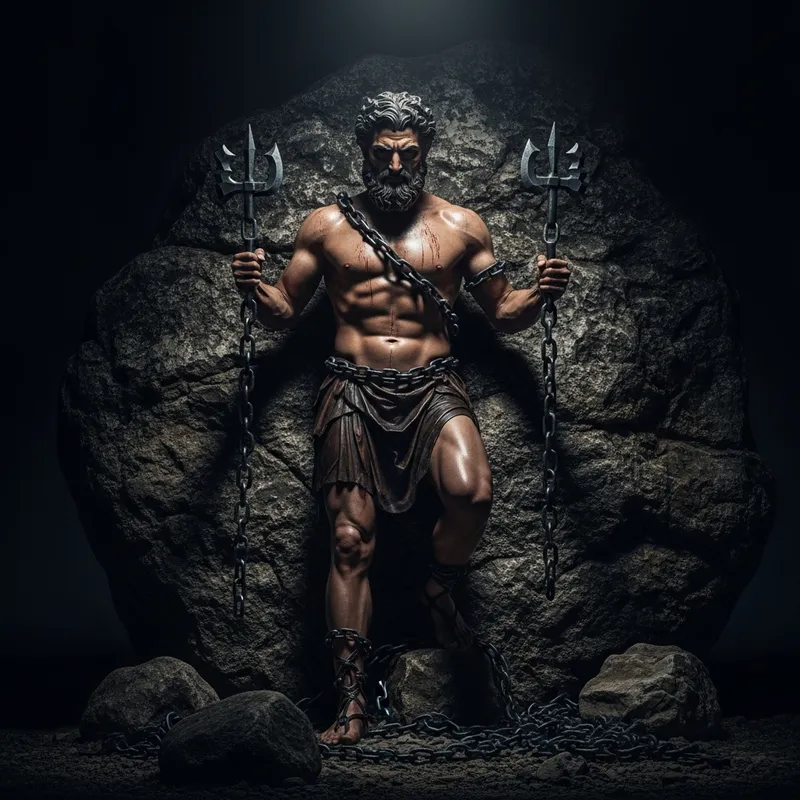 Prometheus Chained: A Greek Tragedy with Dramatic Tilt-Shift Imagery