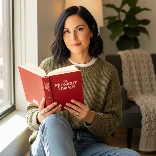 Confident Woman with Dark Hair | Casual Attire