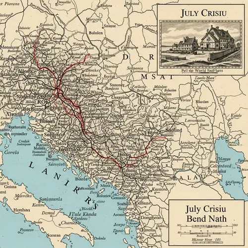 July Crisis Map | First World War Locations