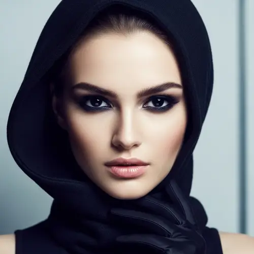 Captivating Beauty: Smooth Face, Deep Eyes, Exquisite Features