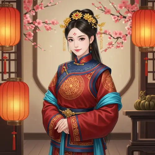 Beautiful Chinese Woman in Traditional Attire | Cultural Heritage Portrait
