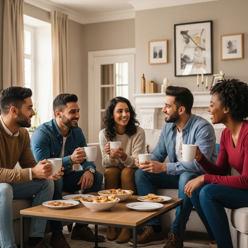 Reunion de Amigos: Cozy Social Gathering