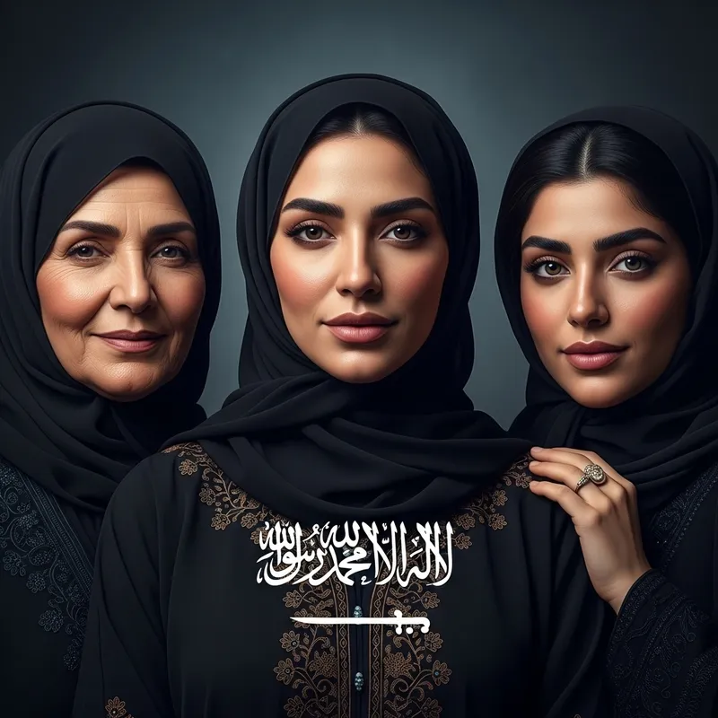 Saudi Women: Timeless Beauty Captured in Full-Frame Portraits