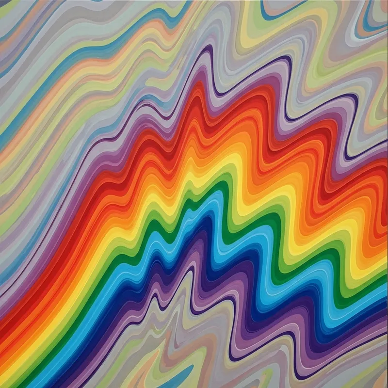 Vibrant Abstract Rainbow Art | Swirling Color Spectrum