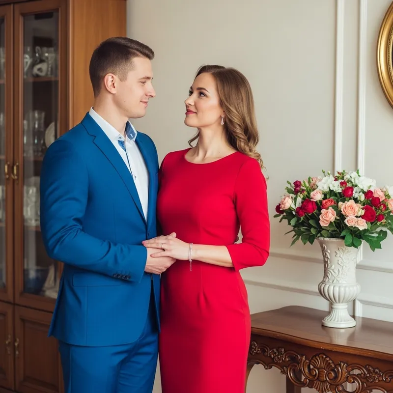 Captivating Love: Charming Couple in Elegance