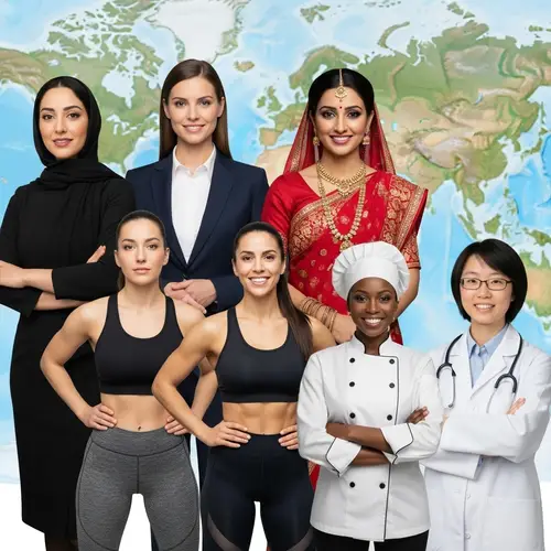 Inspiring Diverse Women Collage - Unity Across Cultures