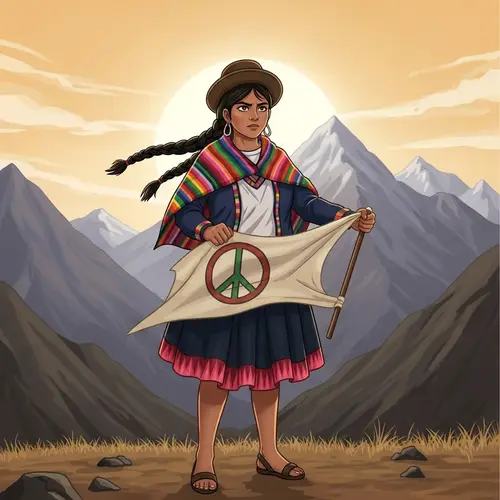 Andean Woman: Portrait of Courage and Determination