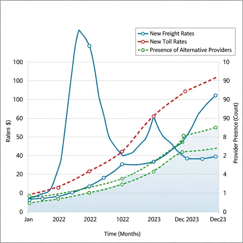 New Freight Rates vs. Toll Rates: Are There Alternative Providers?