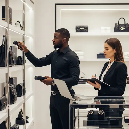 Luxury Store Inventory Management: Black Stock Manager & Assistant in Action