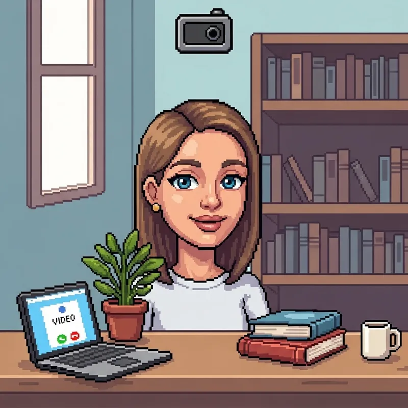 White Female Influencer at Desk | Watch Now