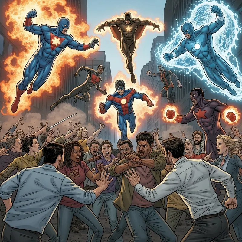 Epic Battle: Normal Humans vs Superpowered Beings