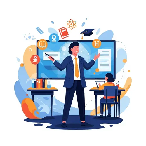 Passionate Teacher Inspiring with Wisdom | Education Symbols