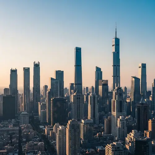 Abstract City Skyline: A Dreamlike Perspective