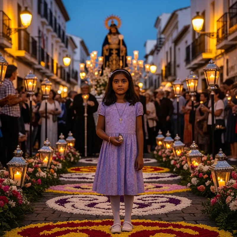 Semana Santa and a Young Girl: Devotion and Tradition
