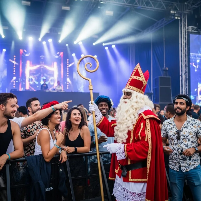 Sinterklaas Festivities: Multicultural Techno Celebration in Netherlands Sinterklaas Festivities: Multicultural Techno Celebration in Netherlands