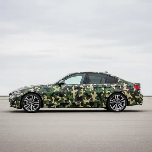 Custom Camouflage Car Skin for Modern Sedans