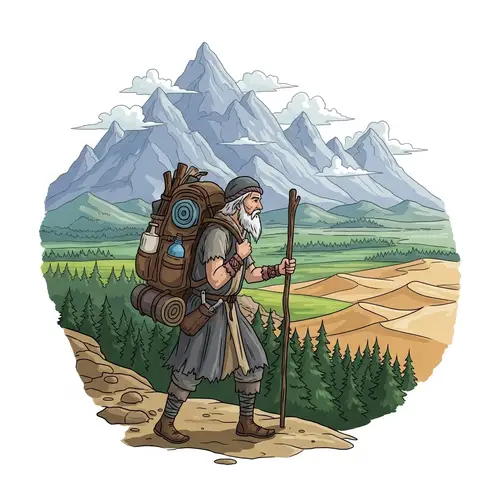 Eternal Nomad Journey: Travels Across Landscapes