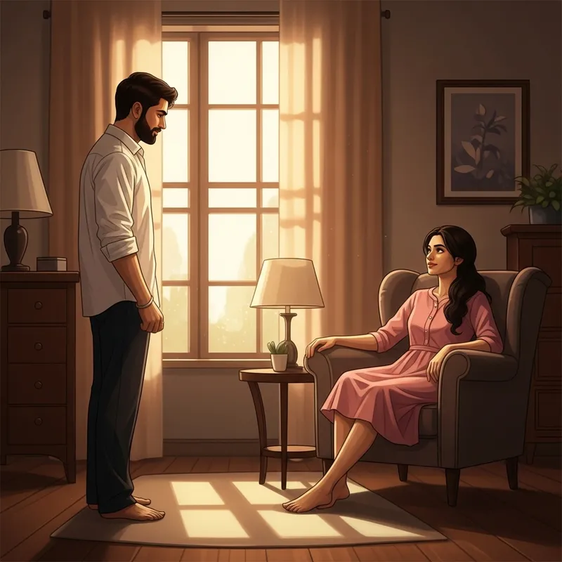 Cinematic Love: Romantic Moments of an Indian Couple