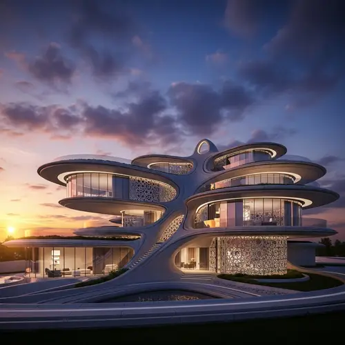 Islamic-Inspired Villa by Zaha Hadid