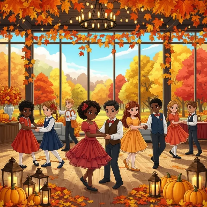 Autumn School Ball: Dancing in Nature's Colors