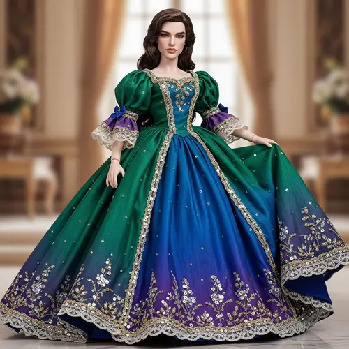 Male Doll in Exquisite Ball Gown