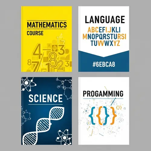 Math, Language, Science & Programming Textbook Covers