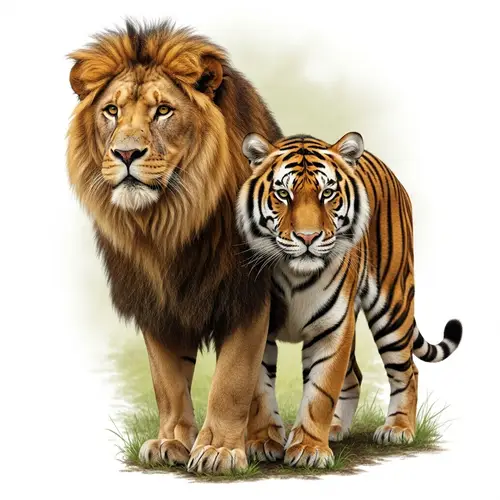 Majestic Lion-Tiger Hybrid: A Unique Genetic Blend