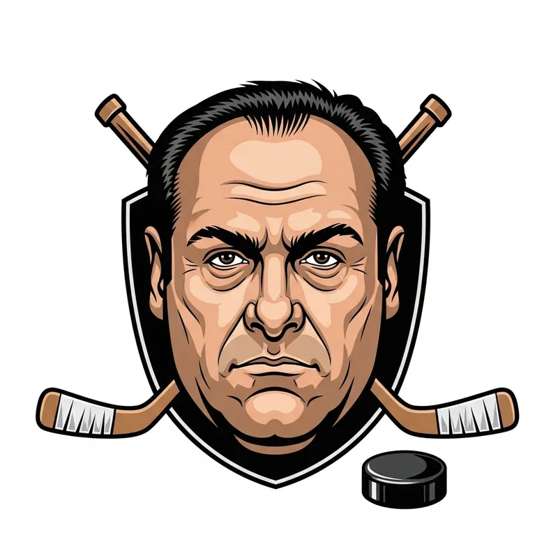 Tony Soprano Hockey Logo | Intriguing Face Design