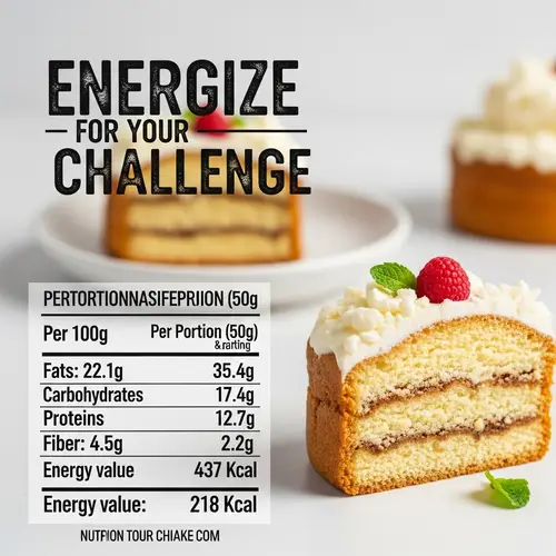 Energize Cake Label: Nutrition Info & Energy Values
