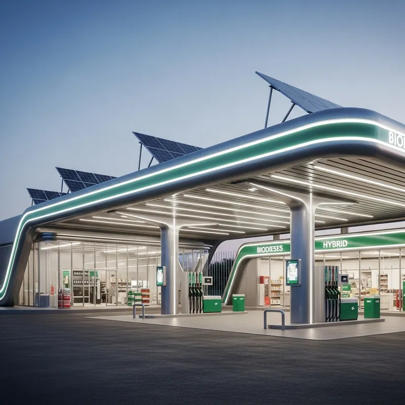 Futuristic Gas Station Architecture | Modern Design