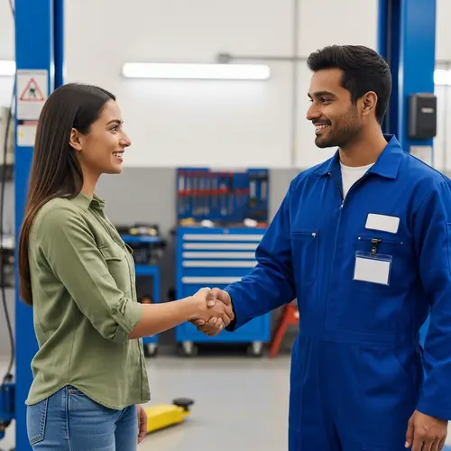 Professional Auto Mechanic Delighting Customer | Expert Repairs