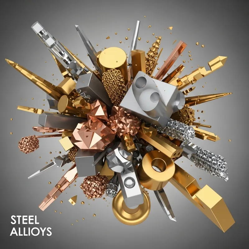 Metal Alloys Abstract Patterns