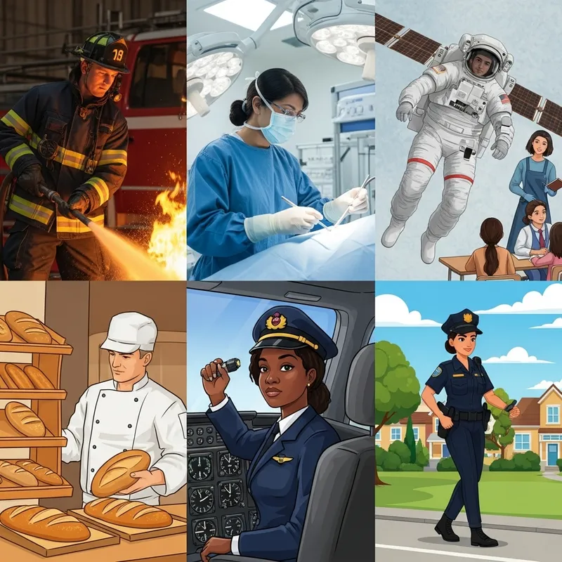 Professions Showcase: Firefighter, Surgeon, Astronaut & More