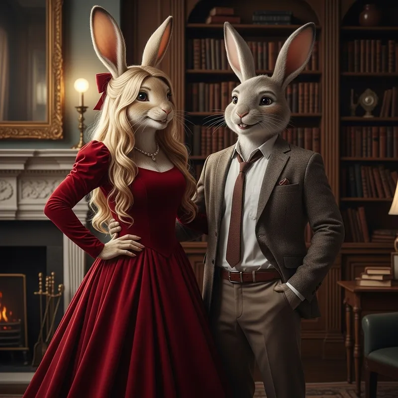 Lola Bunny and Bugs Bunny - Beautiful Portraits Lola Bunny and Bugs Bunny - Beautiful Portraits