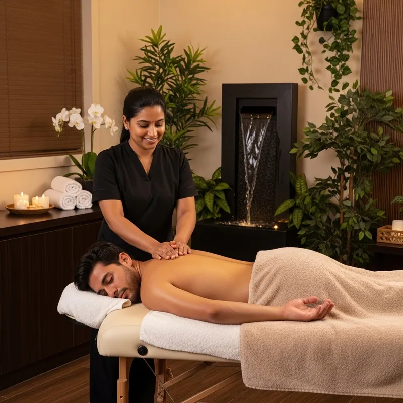 Healing Spa with Tranquil Massage Session | Oasis of Serenity