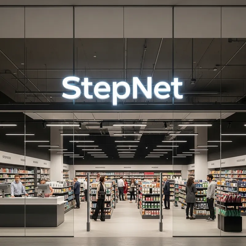 StepNet Store | Unique Modern Architectural Design