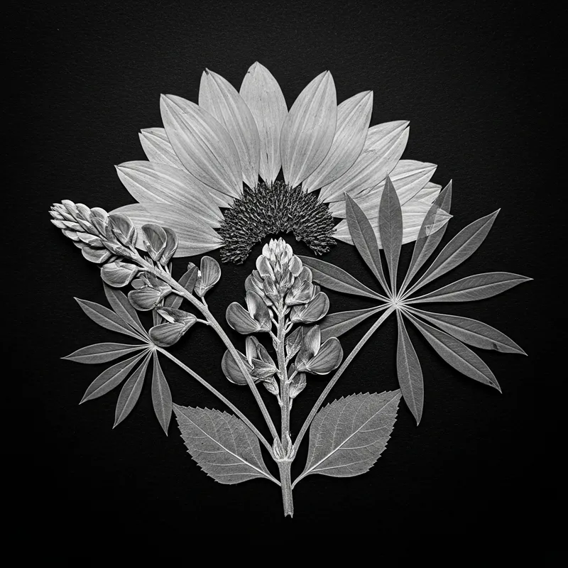 Vivid Pressed Flower Chimera Photography | Botanical Art