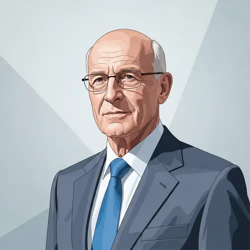 Elegant Businessman Portrait | Minimalist Design