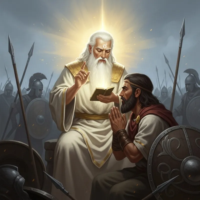 Captivating Moment: Lord Krishna's Divine Guidance to Arjuna at Kurukshetra