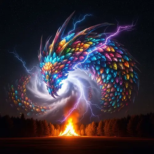 Celestial Space Storm: Bioluminescent Beauty in 8K