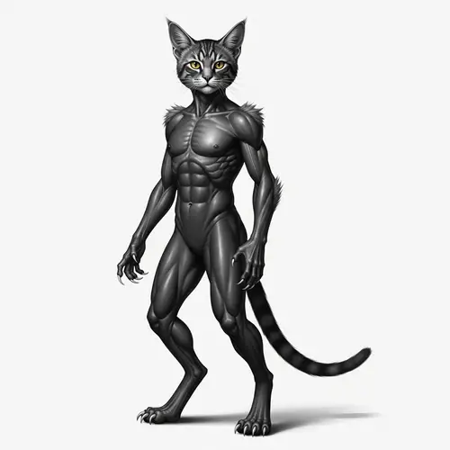Fantastical Creature: Human-Cat DNA Fusion