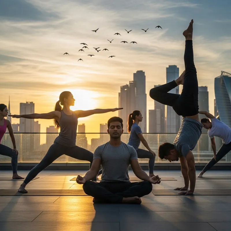 Inspiring Sunrise Yoga Practice with Diverse Group