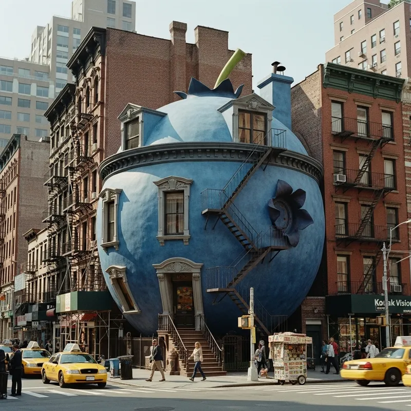 Blueberry Shaped House in New York City