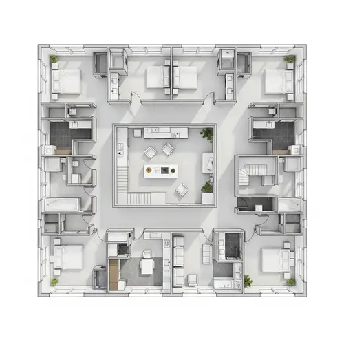 Modern Architectural Blueprint Design | Interior Room Layout