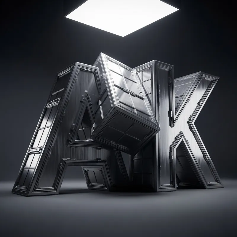 A K Cube Intersection: Visualizing Steel Alphabet Art