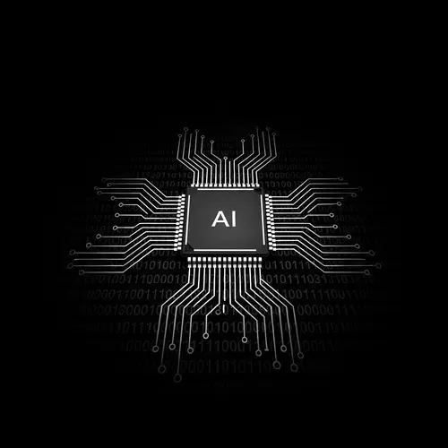 Dark & Minimalistic Visual Depicting AI | Binary Code Formation