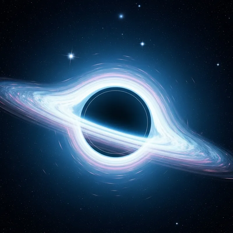 Eerie Cosmic Spectacle: Enigmatic Black Hole & Vibrant Accretion Disk